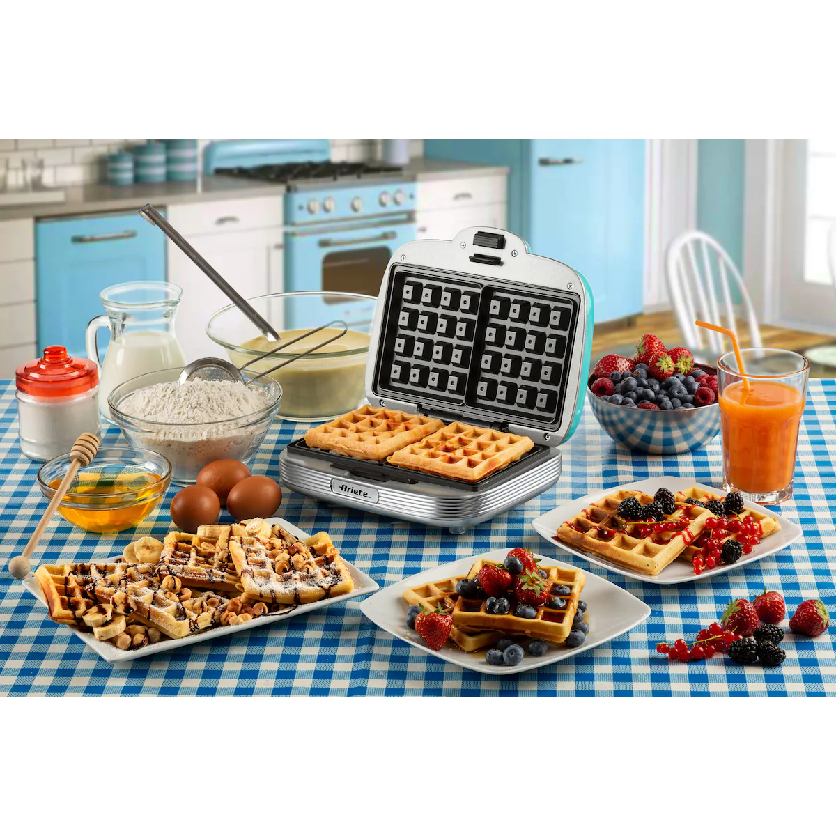Party Time waffle maker Blue