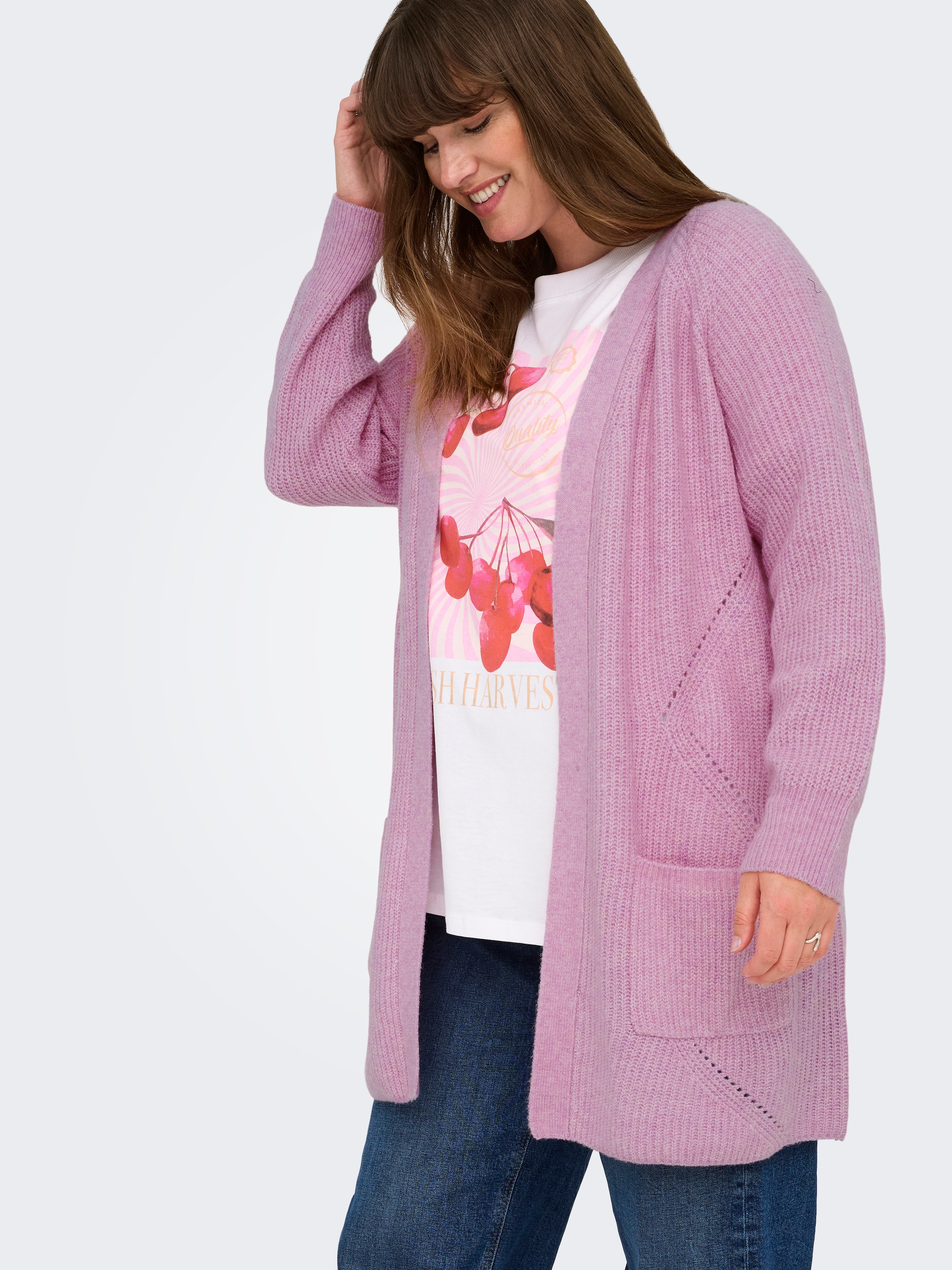 ONLY CARMAKOMA Strickjacke »CARWHITNEY LS CARDIGAN KNIT«