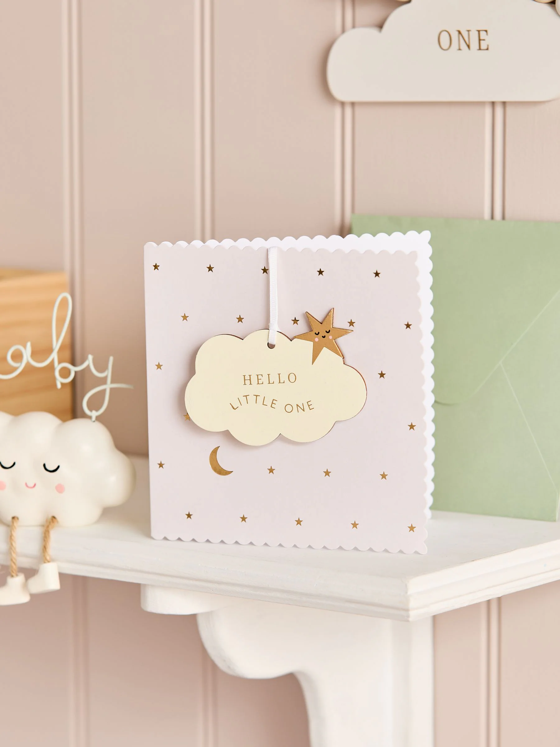 New Baby Cloud Keepsake Card