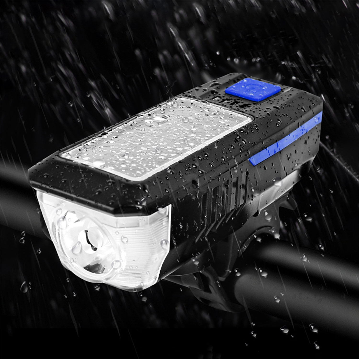 FlinQ Solar fietslamp met bel