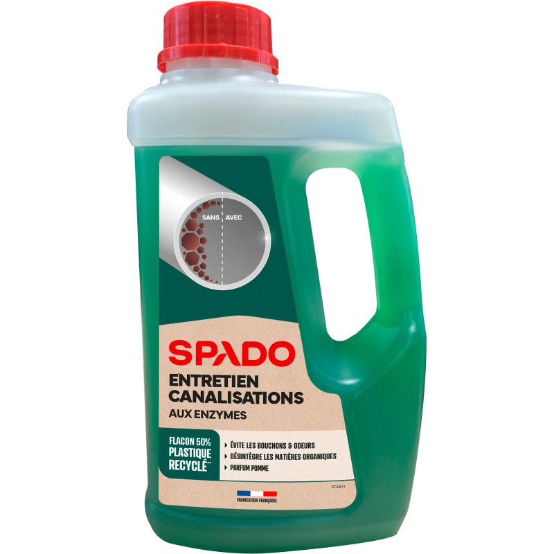 Entretien canalisations Spado biologique - Flacon de 1 L
