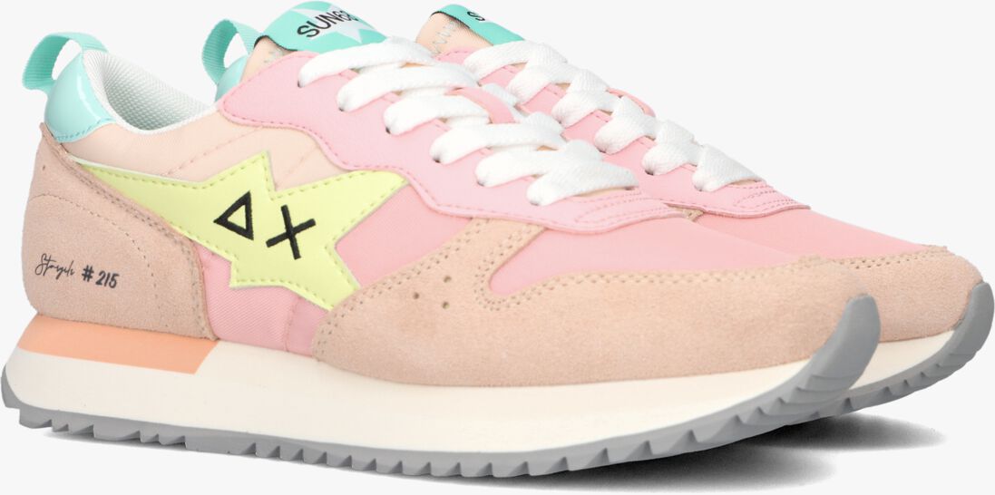SUN68 roze sun68 lage sneakers stargirl multicolor