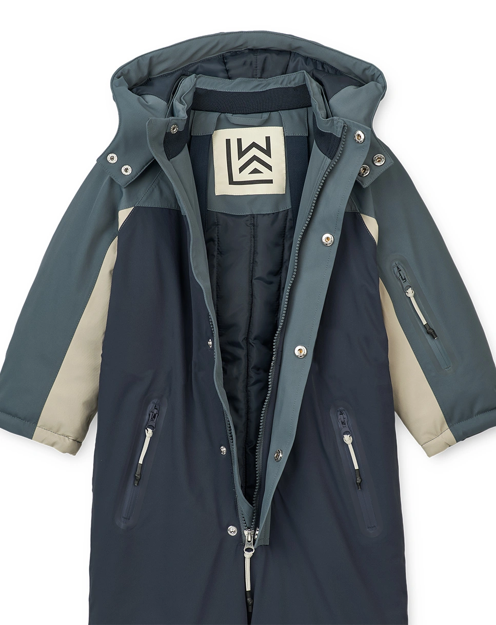Schneeanzug SUNE in whale blue