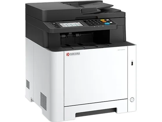 Kyocera ECOSYS MA2600CFX - Multifunktionsprinter - farve - laser - Legal (216 x 356 mm)/A4 (210 x 297 mm) (original) - A4/Legal (medie) - op til 26 spm (kopiering) - op til 26 spm (udskriver) - 300 ark - 33.6 Kbps - USB vært, USB 2.0, Gigabit LAN