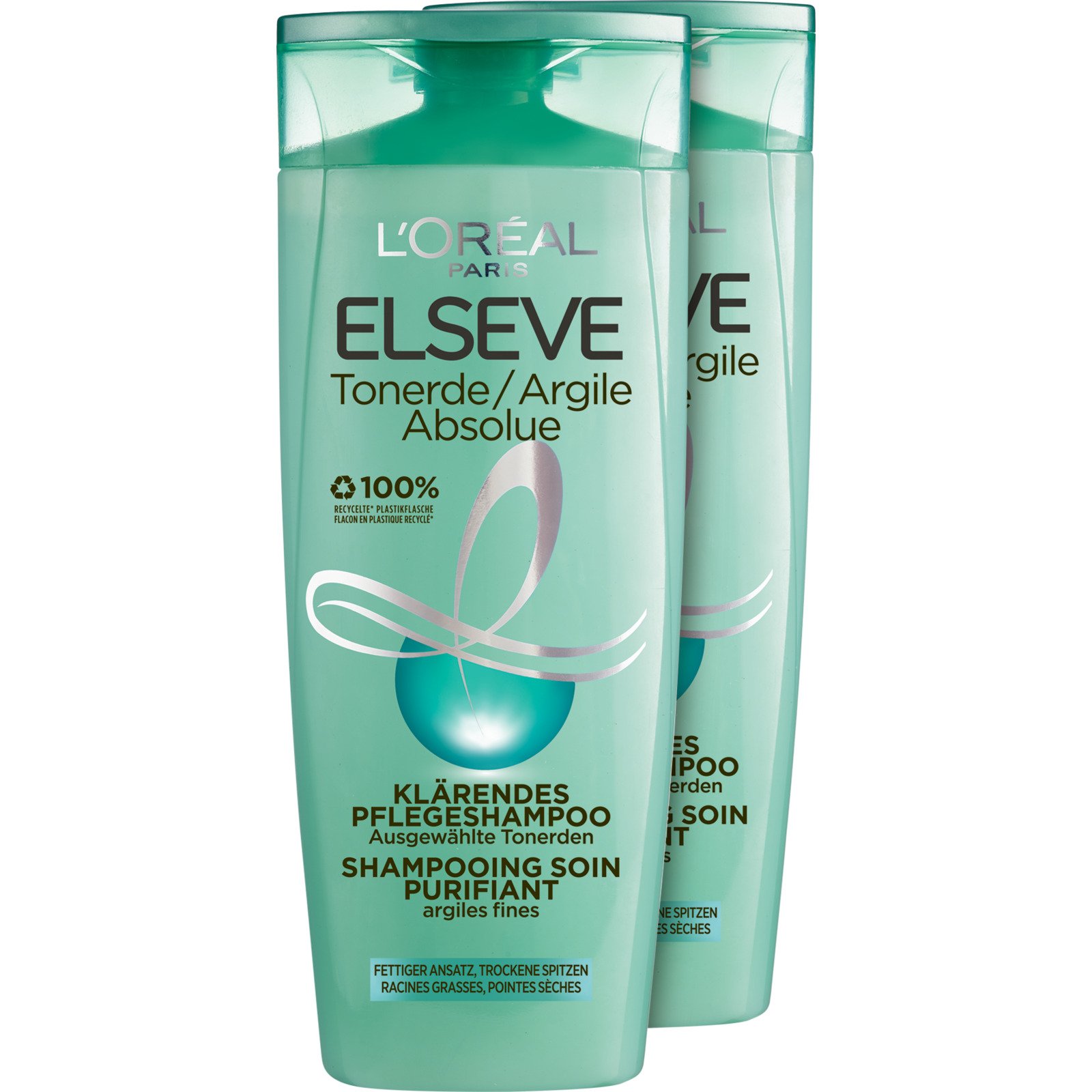 L’Oréal Elsève Anti-Schuppen Shampoo Tonerde 2 x 250 ml