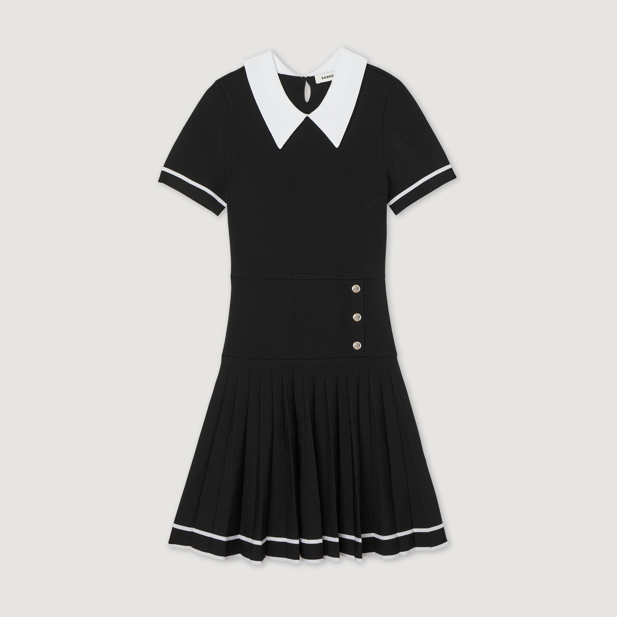 Robe courte en maille