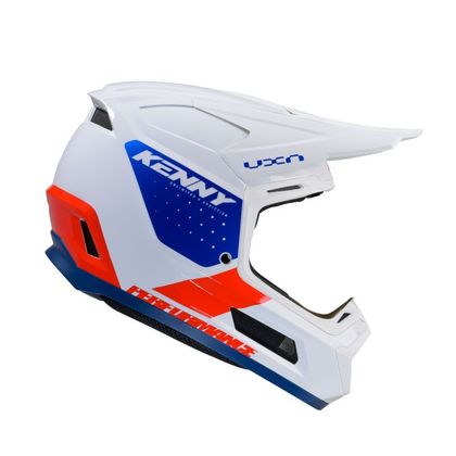 Casque cross Kenny PERFORMANCE 2025 - Blanc / Bleu