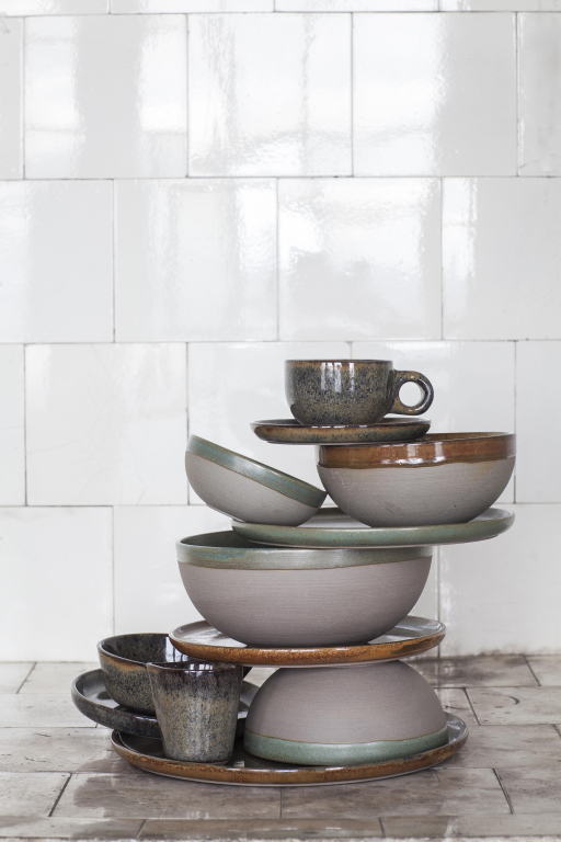 Serax Surface by Sergio Herman kom Ø15 set van 4 Indi Grey