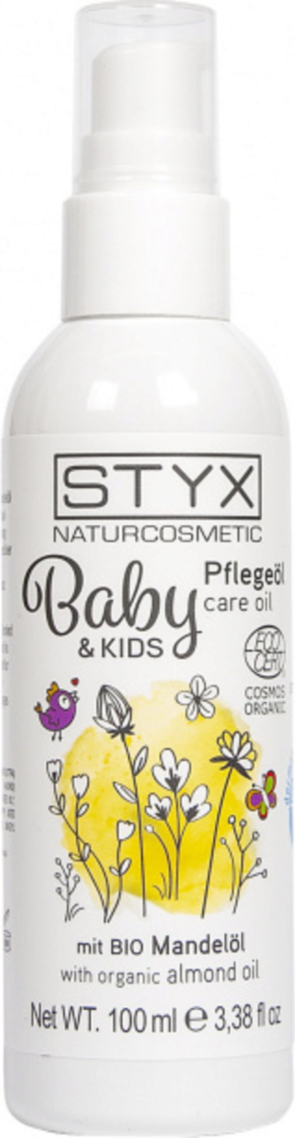 STYX  Baby & Kids Pflegeöl mit Bio Mandelöl, 100 ml