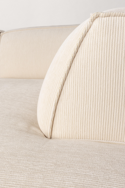 Zuiver Fat Freddy bank met chaise longue rechts caramel