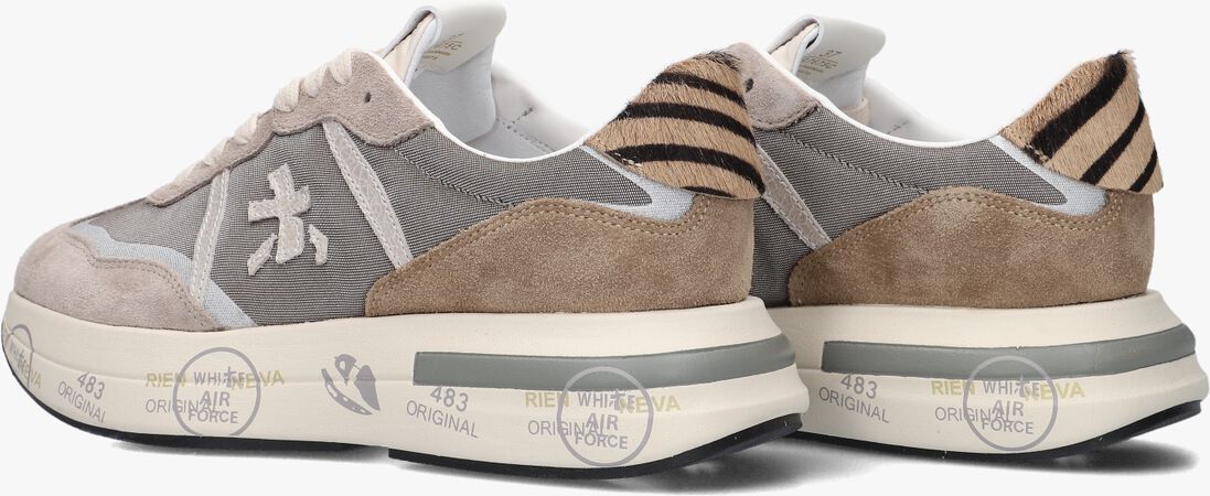 grijze premiata lage sneakers cassie