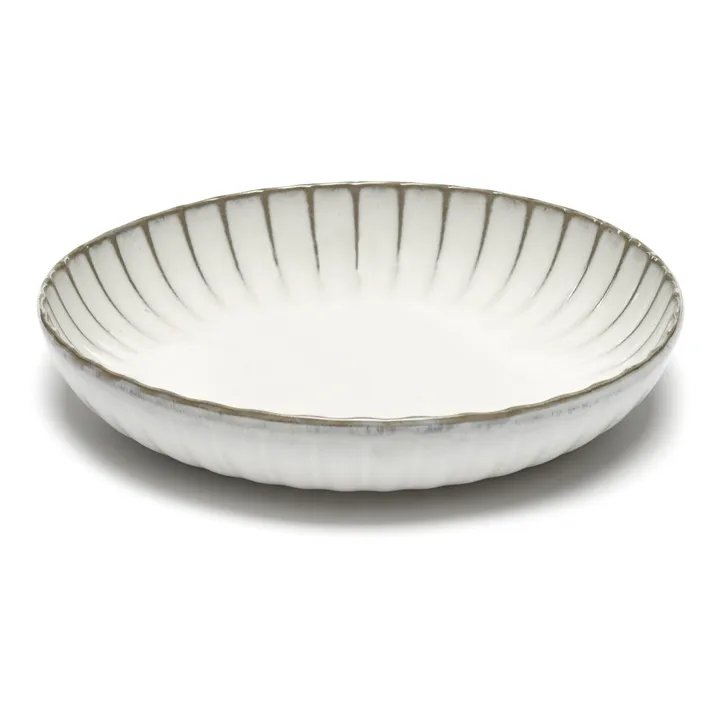 Serax Assiette Inku en grès - Sergio Herman | Blanc