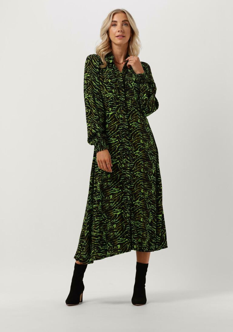 Y.A.S. zwarte y.a.s. midi jurk yasjasminni ls midi shirt dress s.