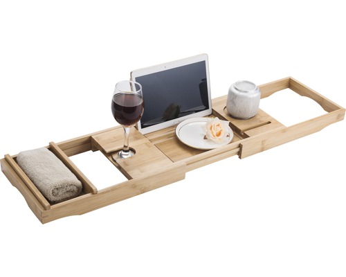REIKA Bamboe Badbakblad, Verstelbaar van 74,5 - 108,5 cm