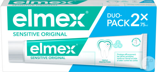 Elmex Sensitive Original Dentifrice Dents Sensibles Tubes 2x75ml