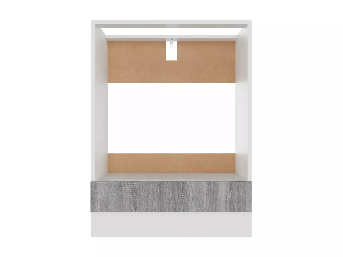 Armoire à four Sonoma gris 60x46x81,5 cm Bois d'ingénierie