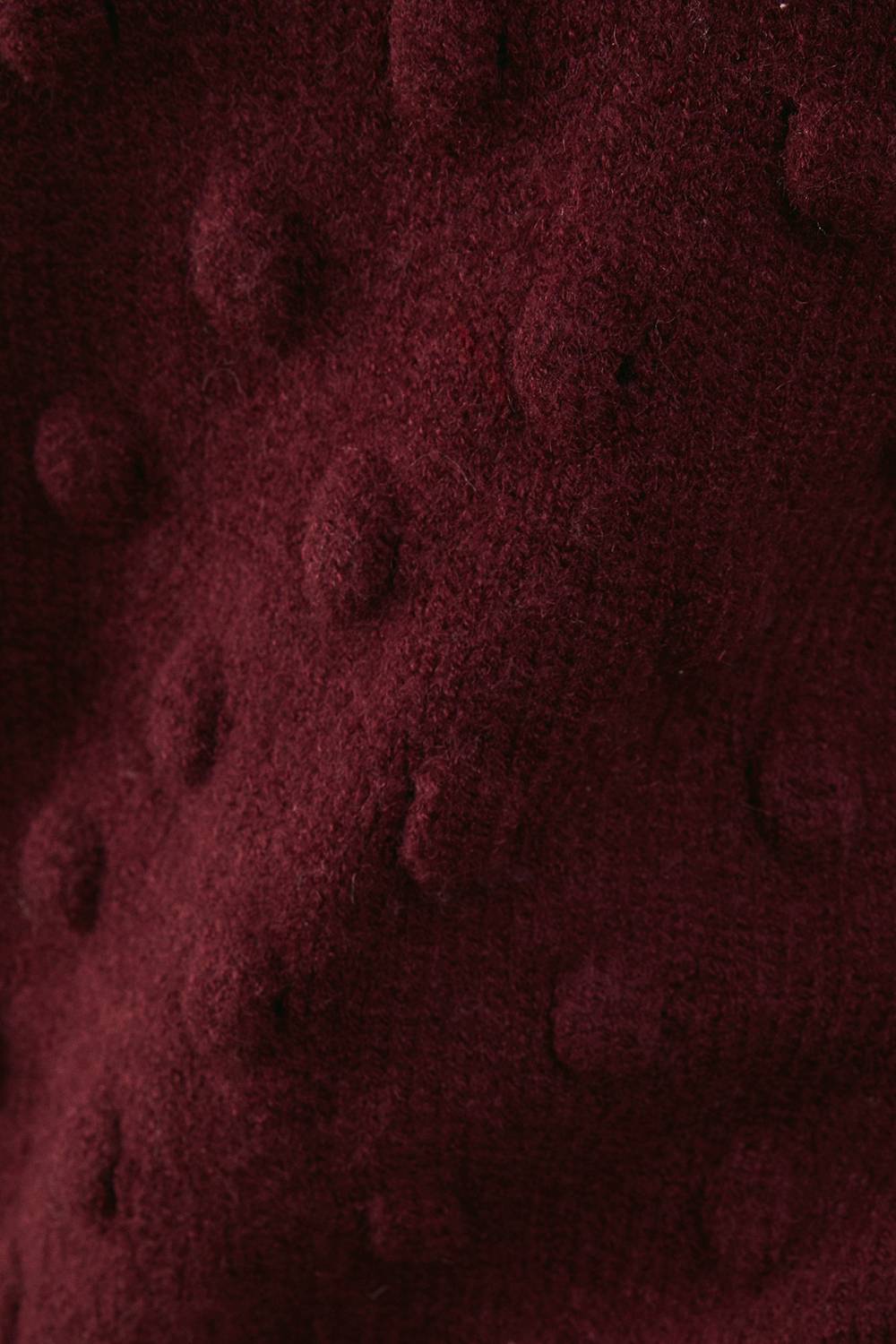 Warehouse synthétiquell Col V Ample à Maille Bubble