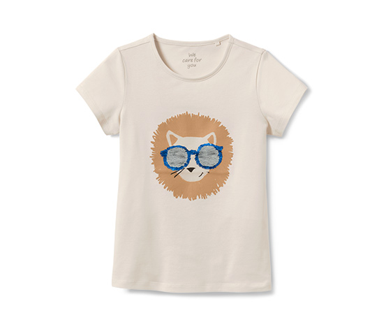 Kinder-T-Shirt mit Wendepailletten