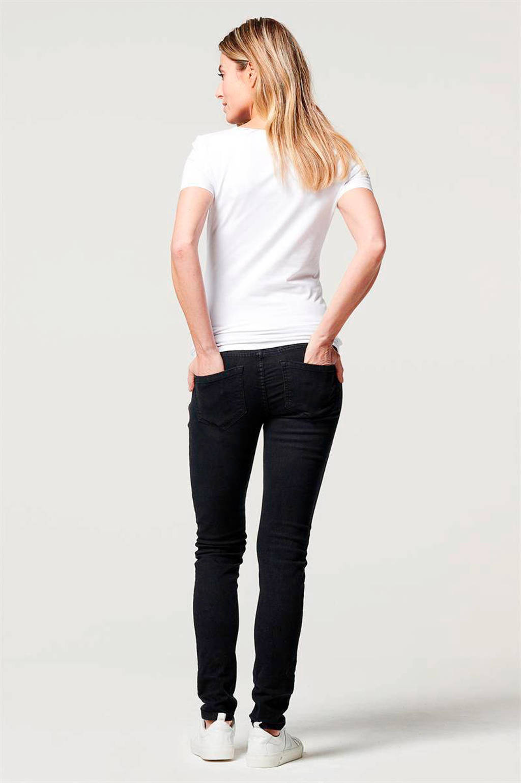 Noppies skinny zwangerschapsbroek Avi zwart