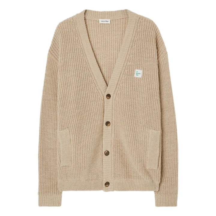 American Vintage Cardigan Crashway Laine et Alpaga | Beige