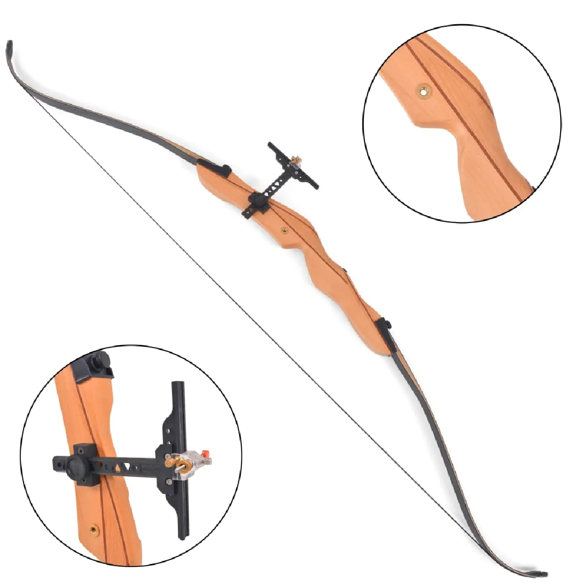 Vidaxl Arc Recourbé Adulte 173 cm 13,6 kg