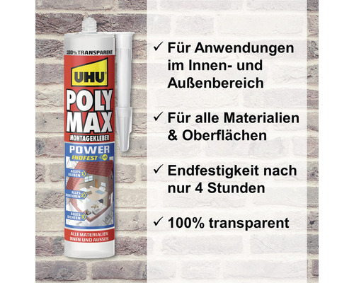 UHU POLY MAX montagelijm Power Endfest 300 g