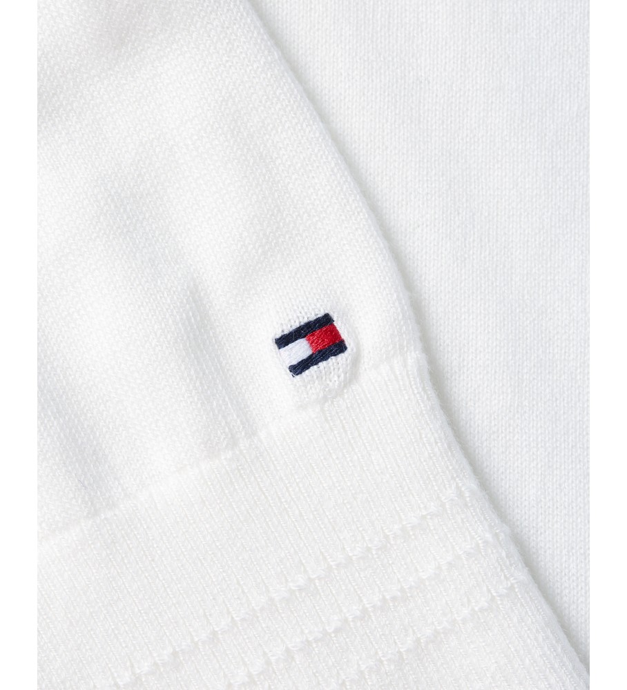 Camisa Tommy Hilfiger com gola canoa e costura branca