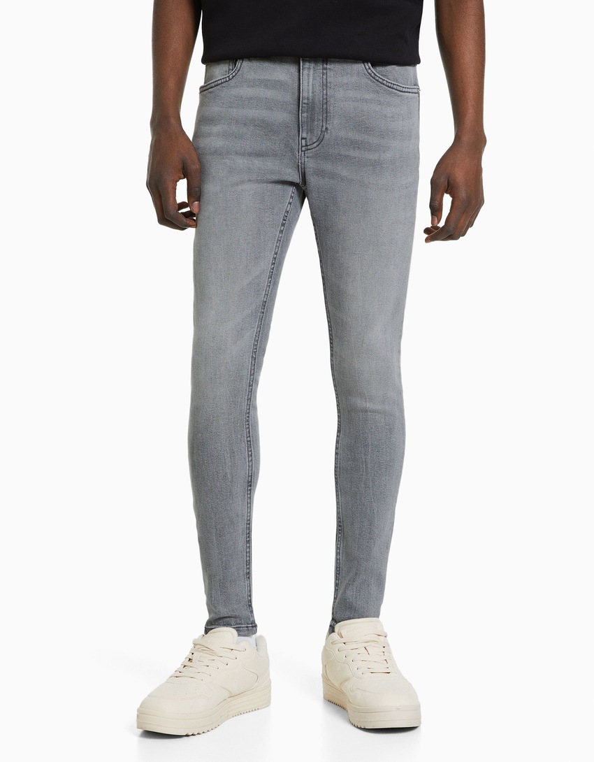 calças jeans super skinny
