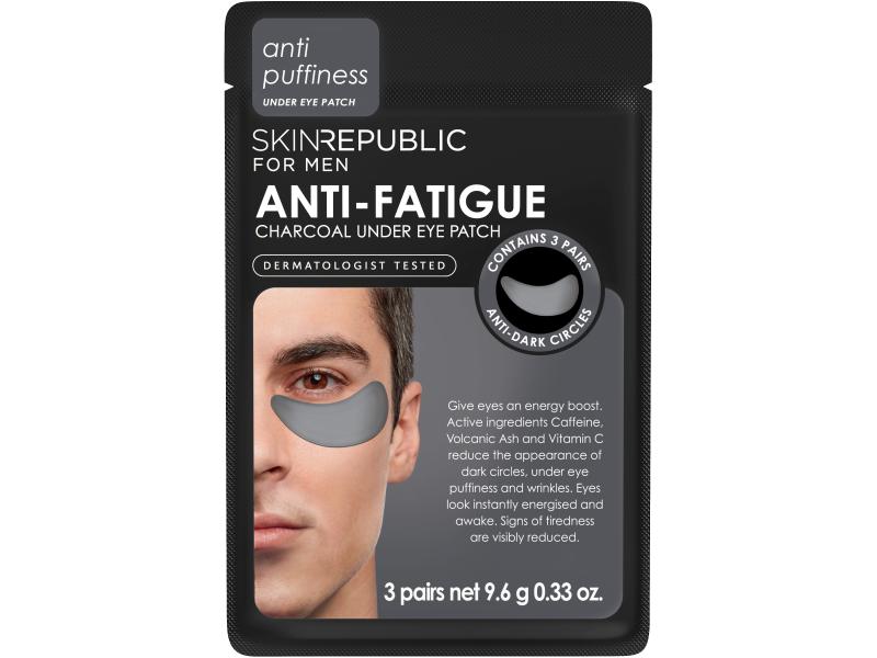 SkinRepublic Augenmaske Men's Anti-Fatigue 6 Stück Maske für den Energie-Kick