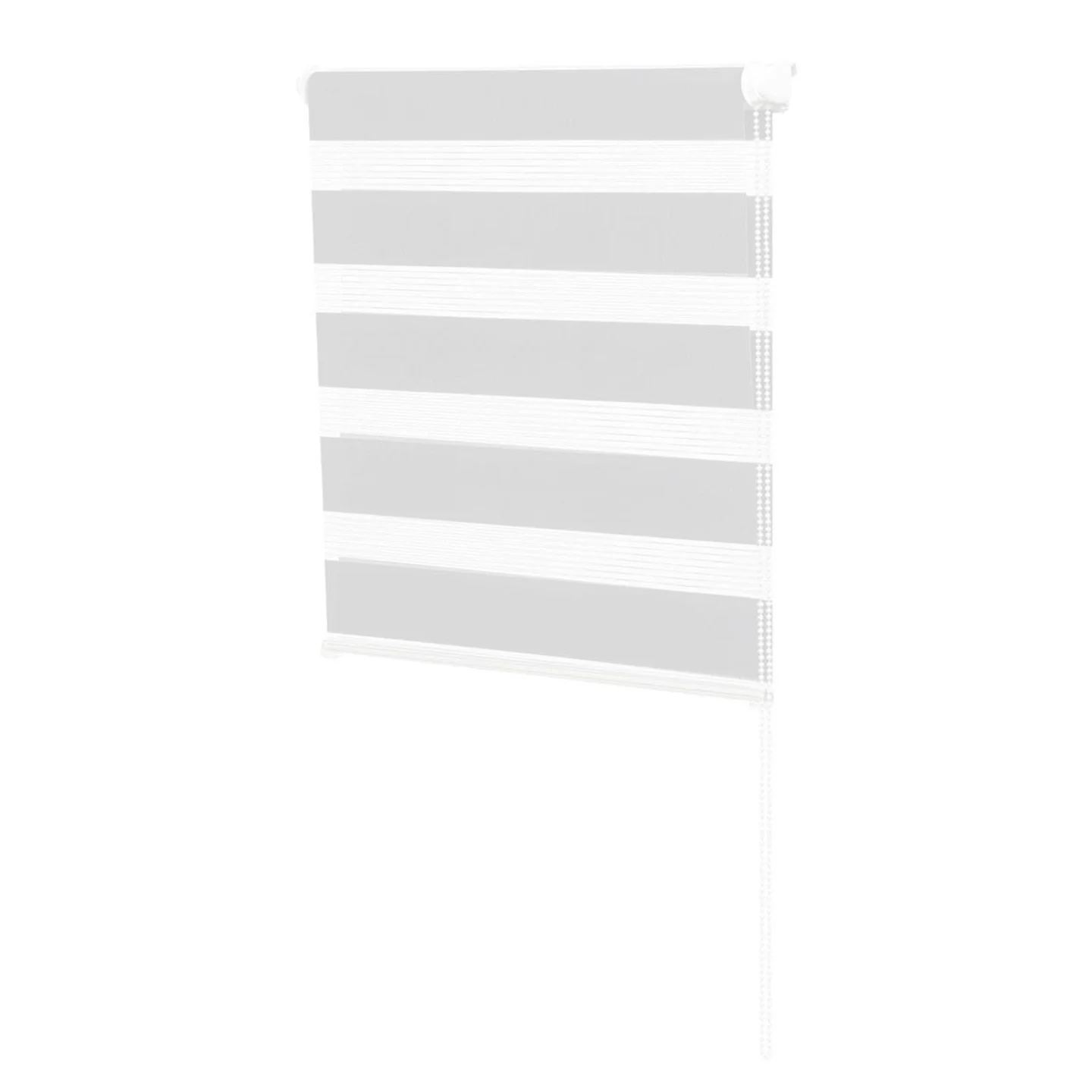 Store enrouleur zébré jour nuit 60 x 120 cm blanc