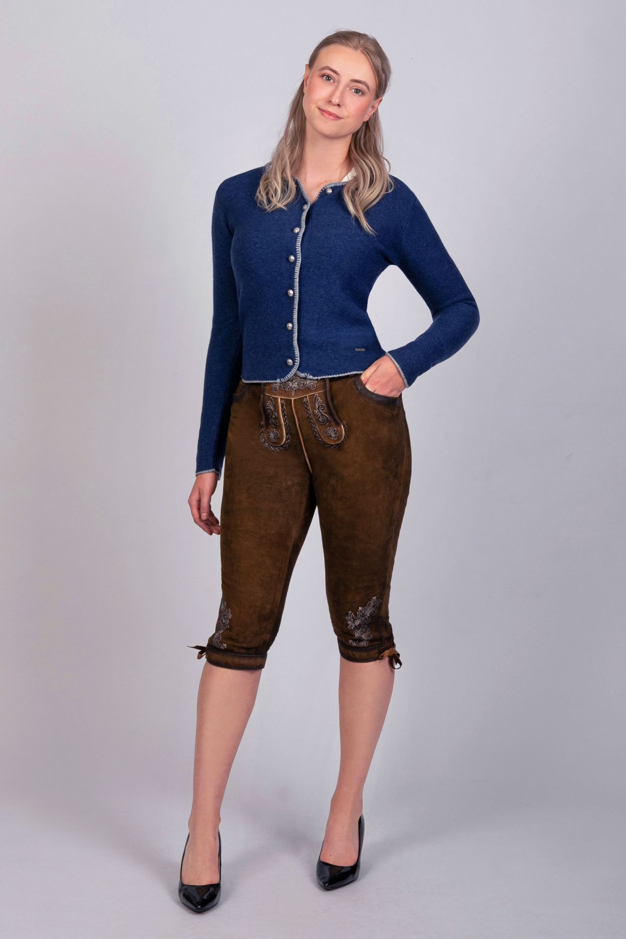 Kniebund Wilbdbock Lederhose Juliane