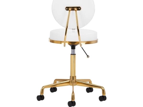 Activeshop KOSMETISK STOOL H5 GULL HVIT