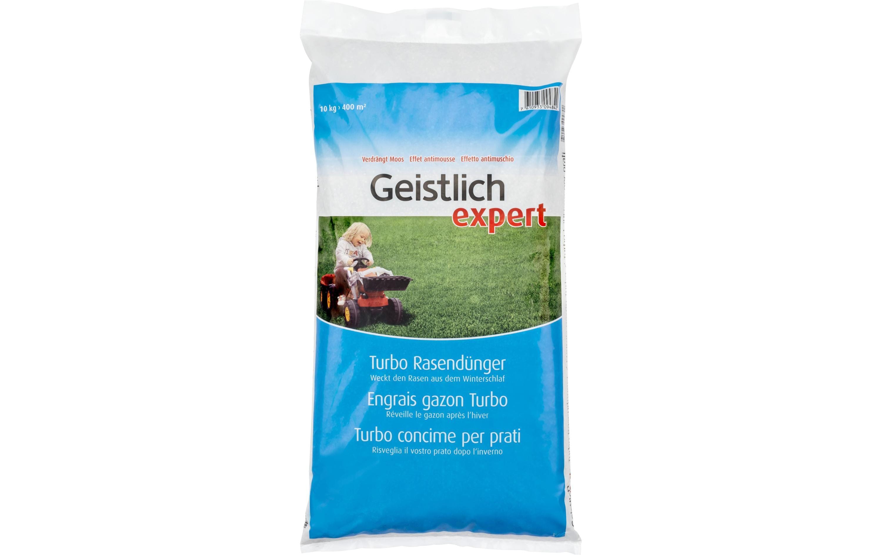 Geistlich Turbo Rasendünger 10 kgDünger für trittfesten und sattgrünen Rasen