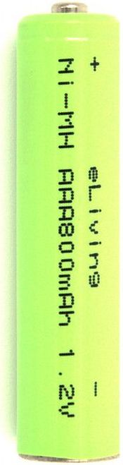 Oplaadbare AAA-batterij. NiMH 1,2V 800mAh.