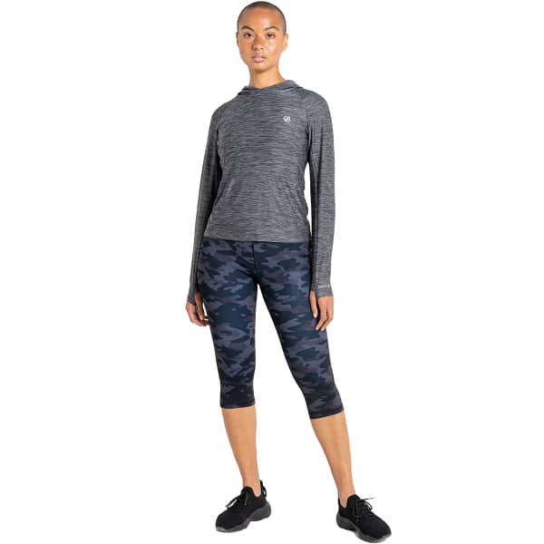 T-shirt running DARE 2B SPRINT CITY HOODIE EBONY GREY