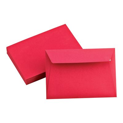 Pollen - 20 Enveloppes - 114 x 162 mm - 120 g/m² - rouge