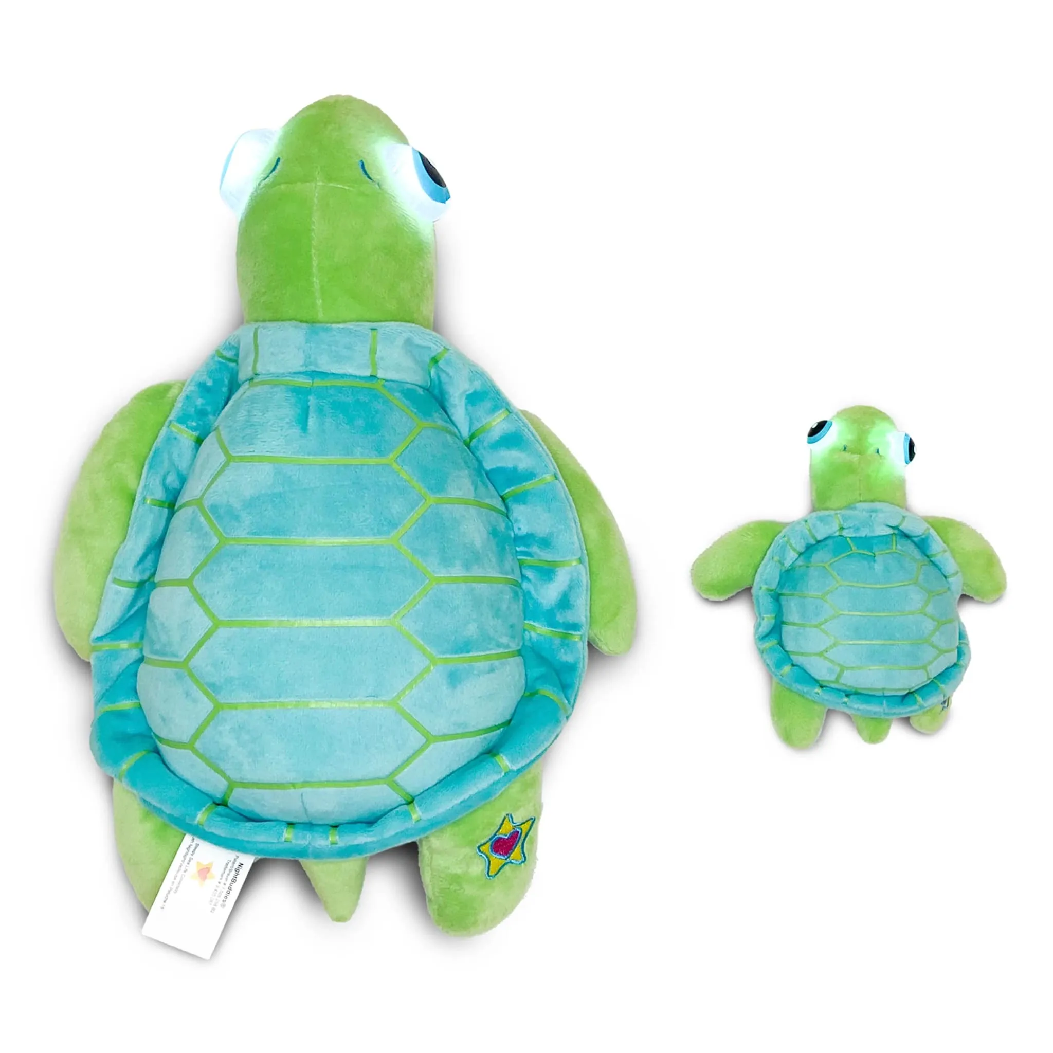 Cloud B Ensemble de 2 Tortues en Peluche Lumineuses 15-5