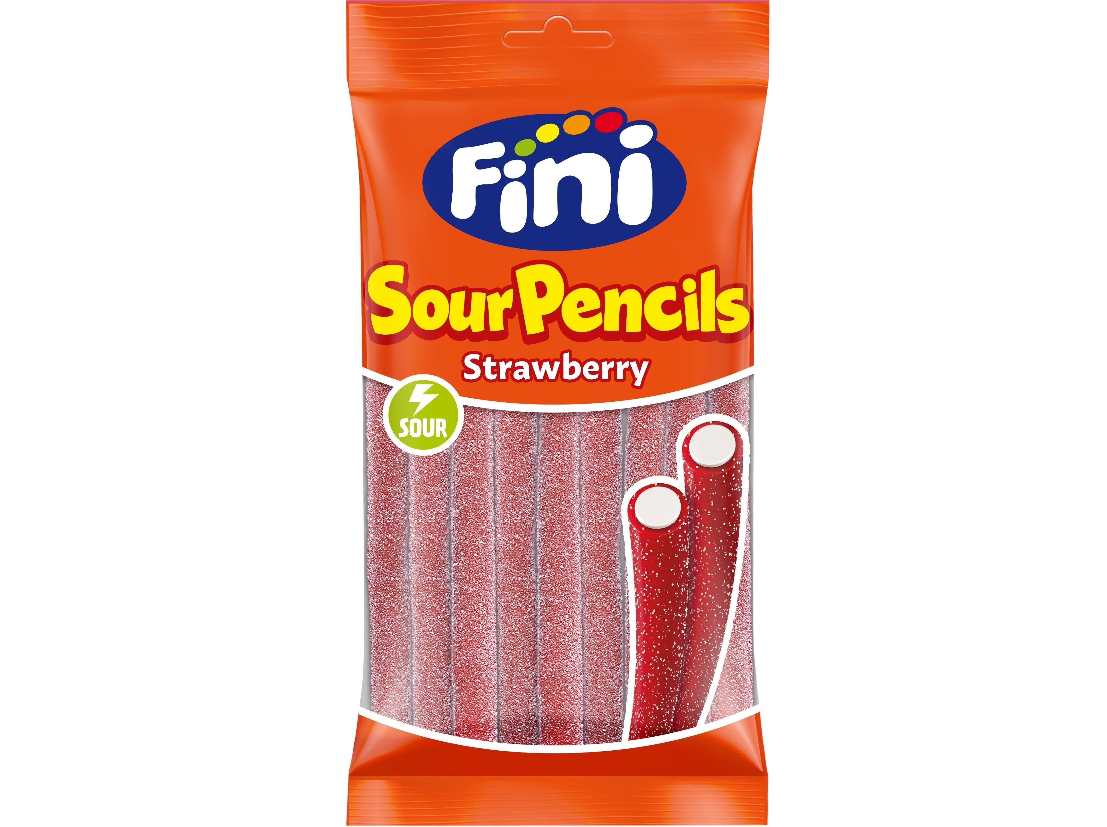 GOMAS FINI TUBOS MORANGO ACIDOS 125G