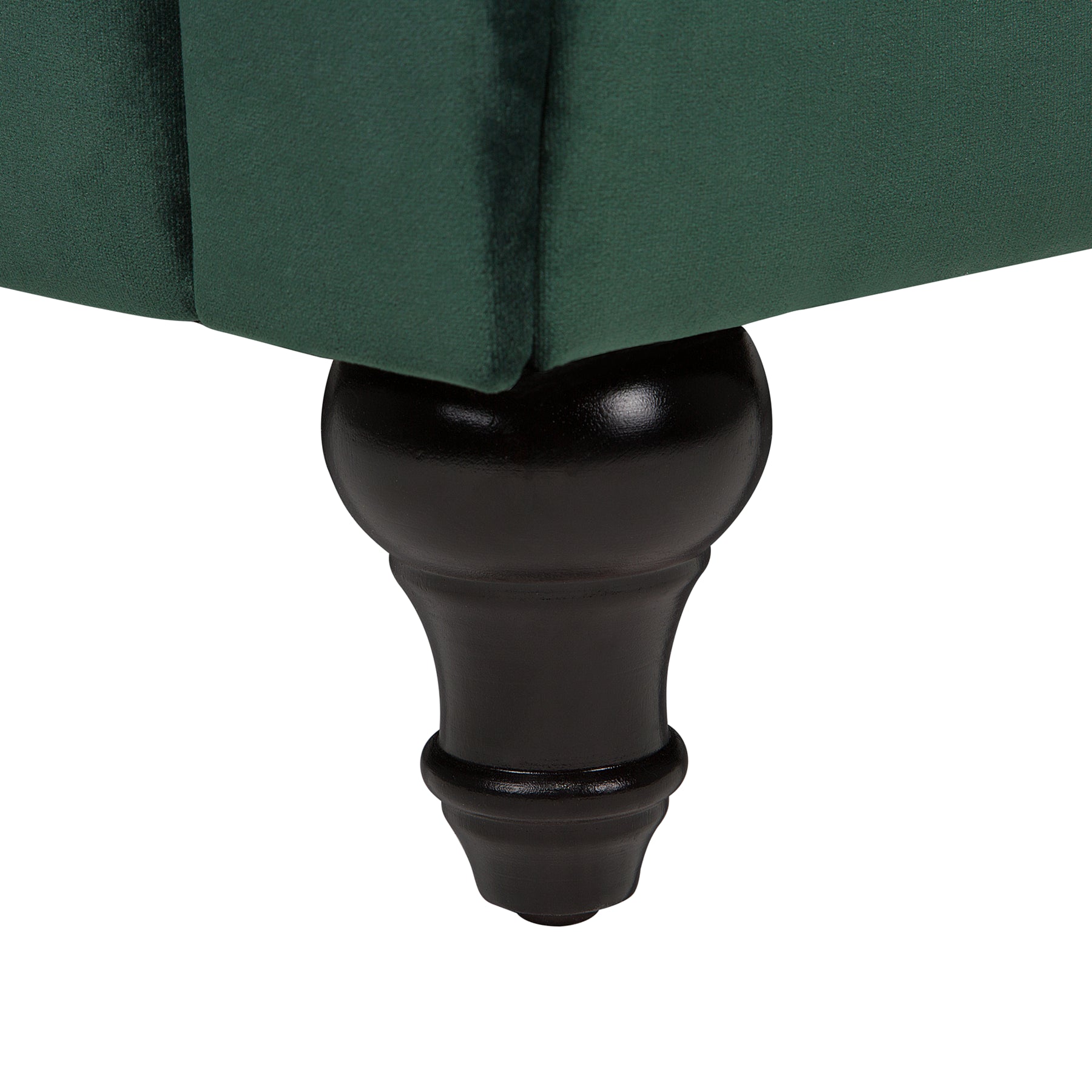 Beliani-CHESTERFIELD-Chesterfield fauteuil-Smaragdgroen-Fluweel