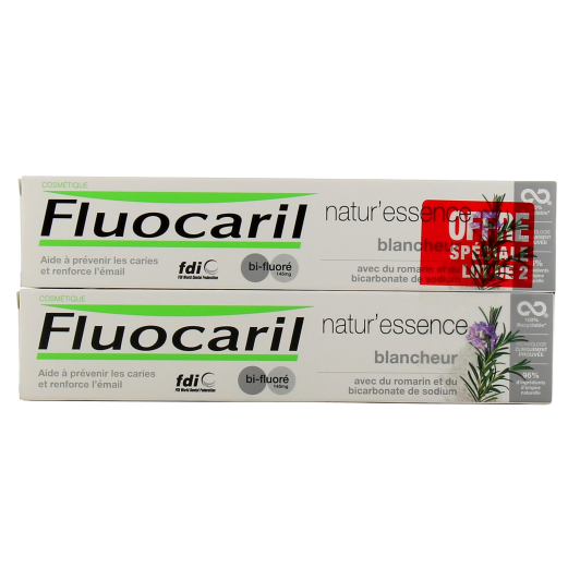 Dentifrice Blancheur Fluocaril Natur'essence - Dents blanches