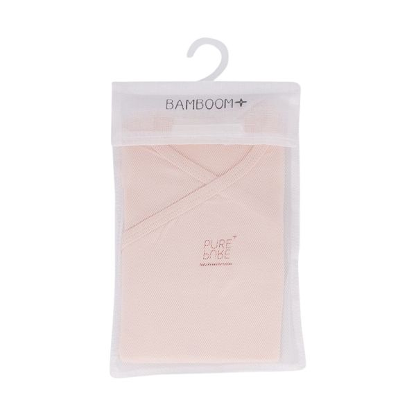Bamboom Overslag Romper -  Roze - 3 Mnd