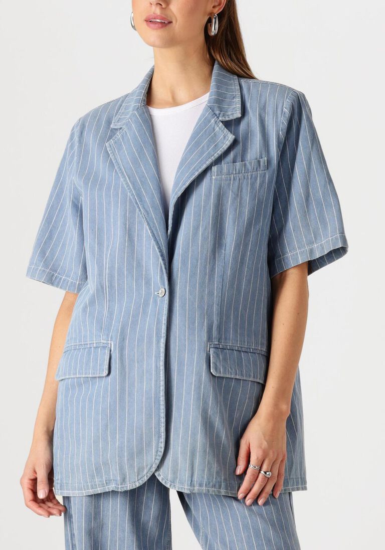 blauwe second female gilet layne ss blazer