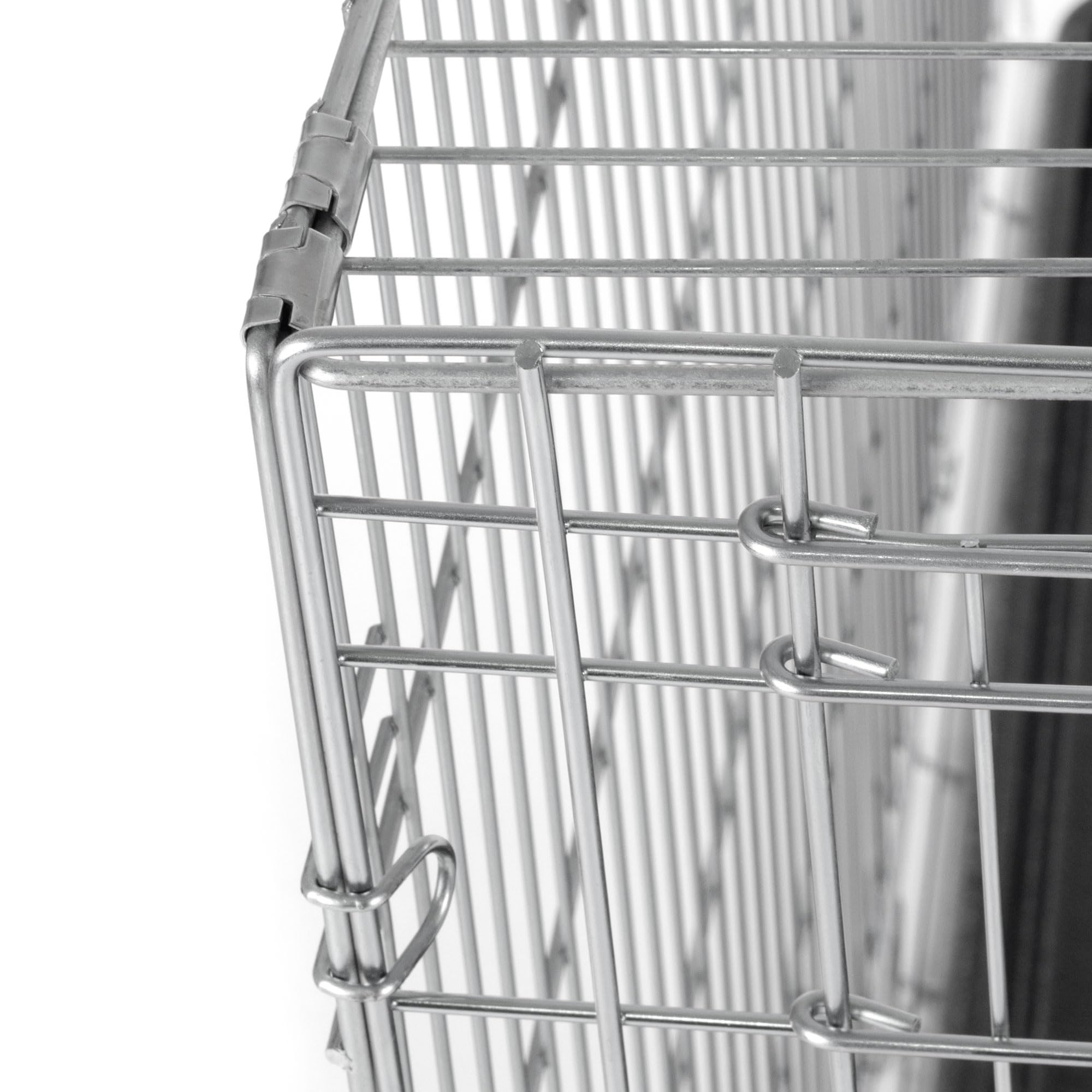 zoomundo Faltbarer Tierkäfig / Transportbox - Silber Größe XXL
