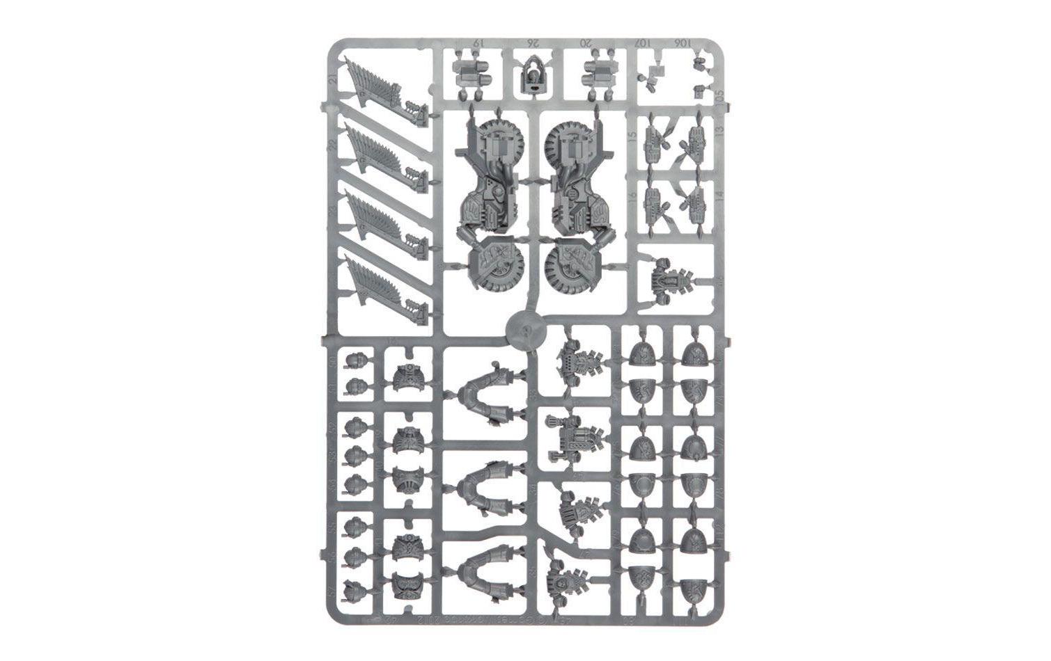 Figurenset Warhammer 40k Dark Angels Ravenwing Command SquadBausatz für 3 Figuren