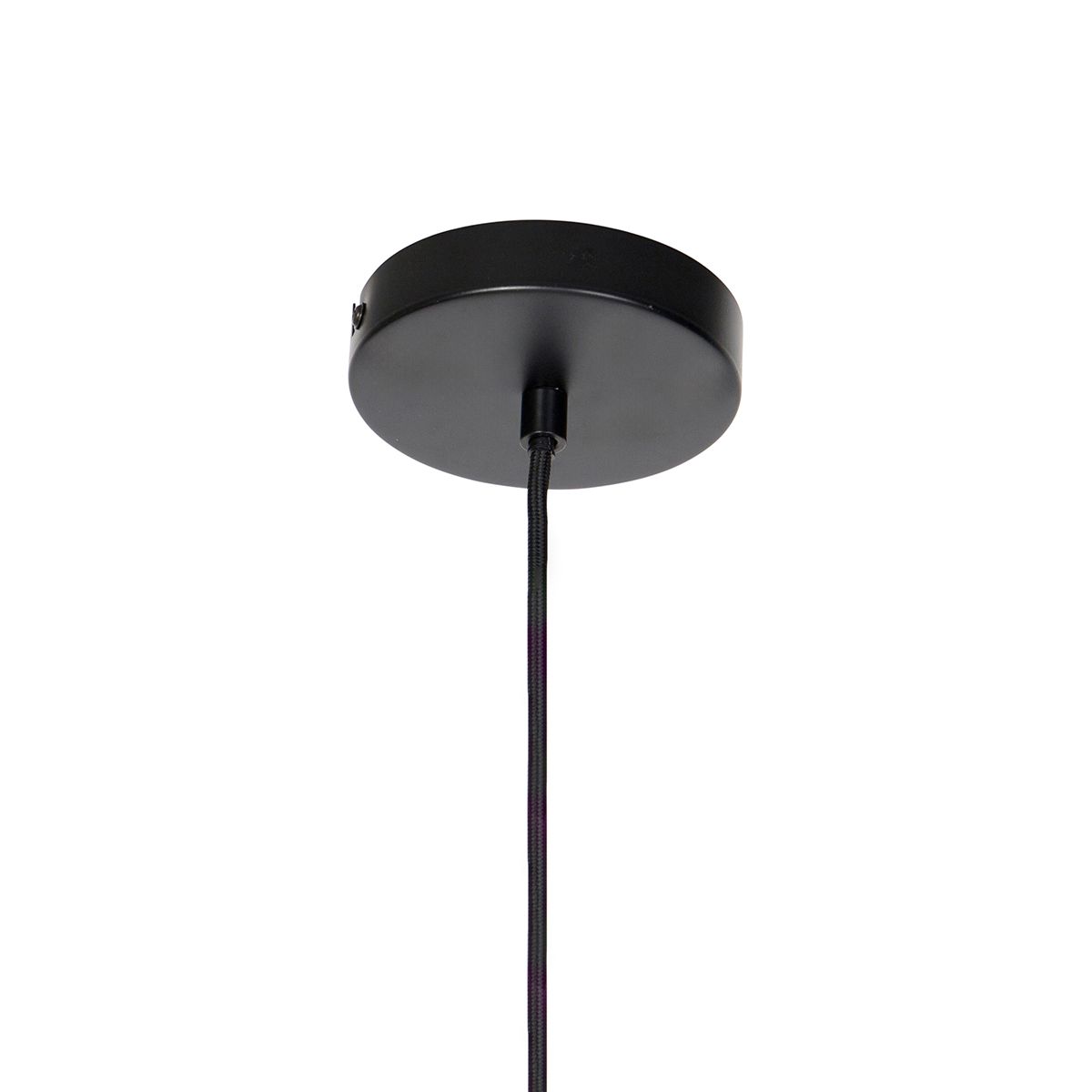 Smart hanglamp zwart met goud en smoke glas incl. Wifi A60 - Zuzanna