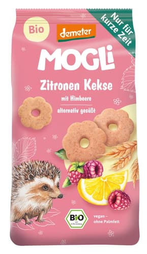 MOGLi Bio Zitronen Kekse mit Himbeere