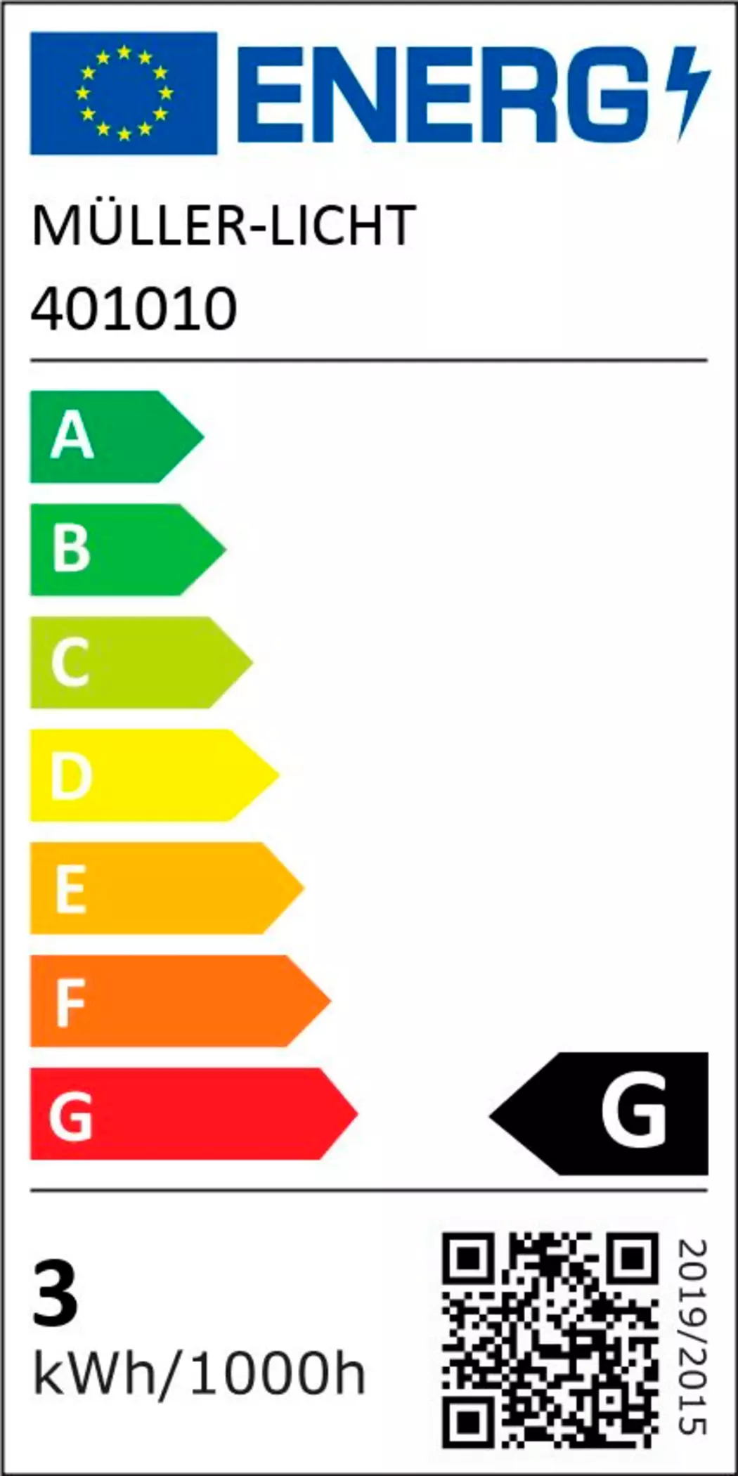 LED-Tropfen E14/3 Watt/Energie G