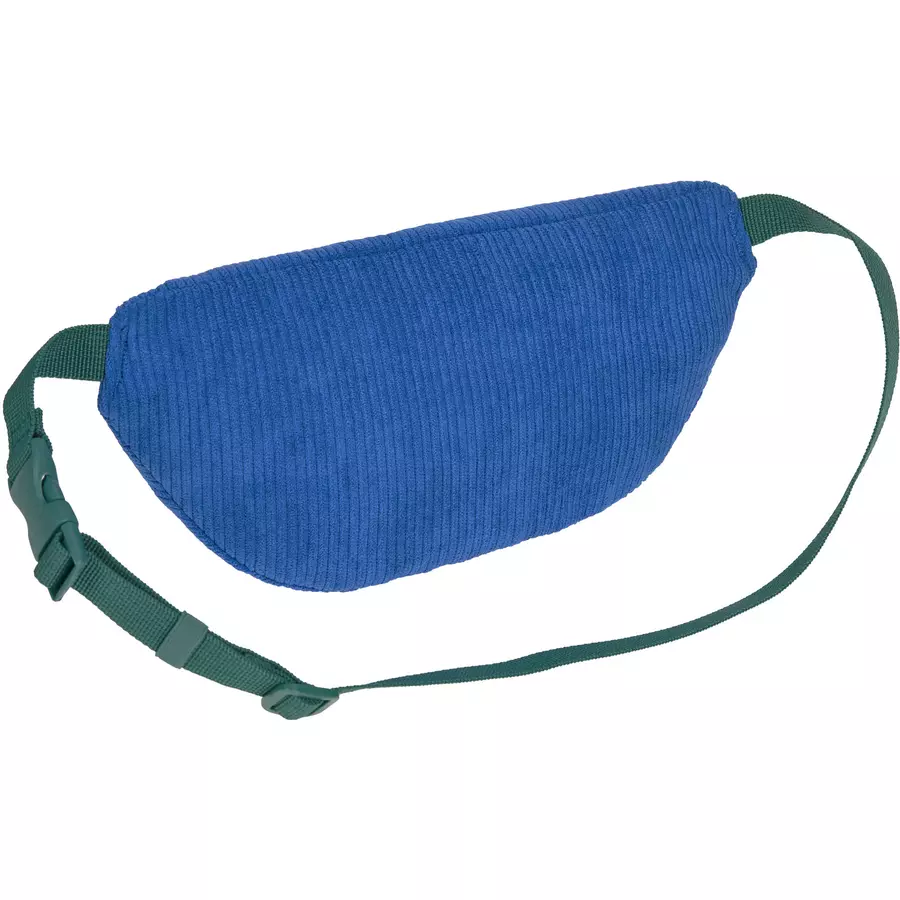 LÄSSIG Mini Bauchtasche Cord Little Gang - Smile, Blau