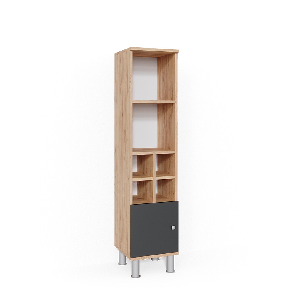 Vicco Badschrank Fynn Midischrank 7 Fächer Hochschrank Badezimmerschrank Bad