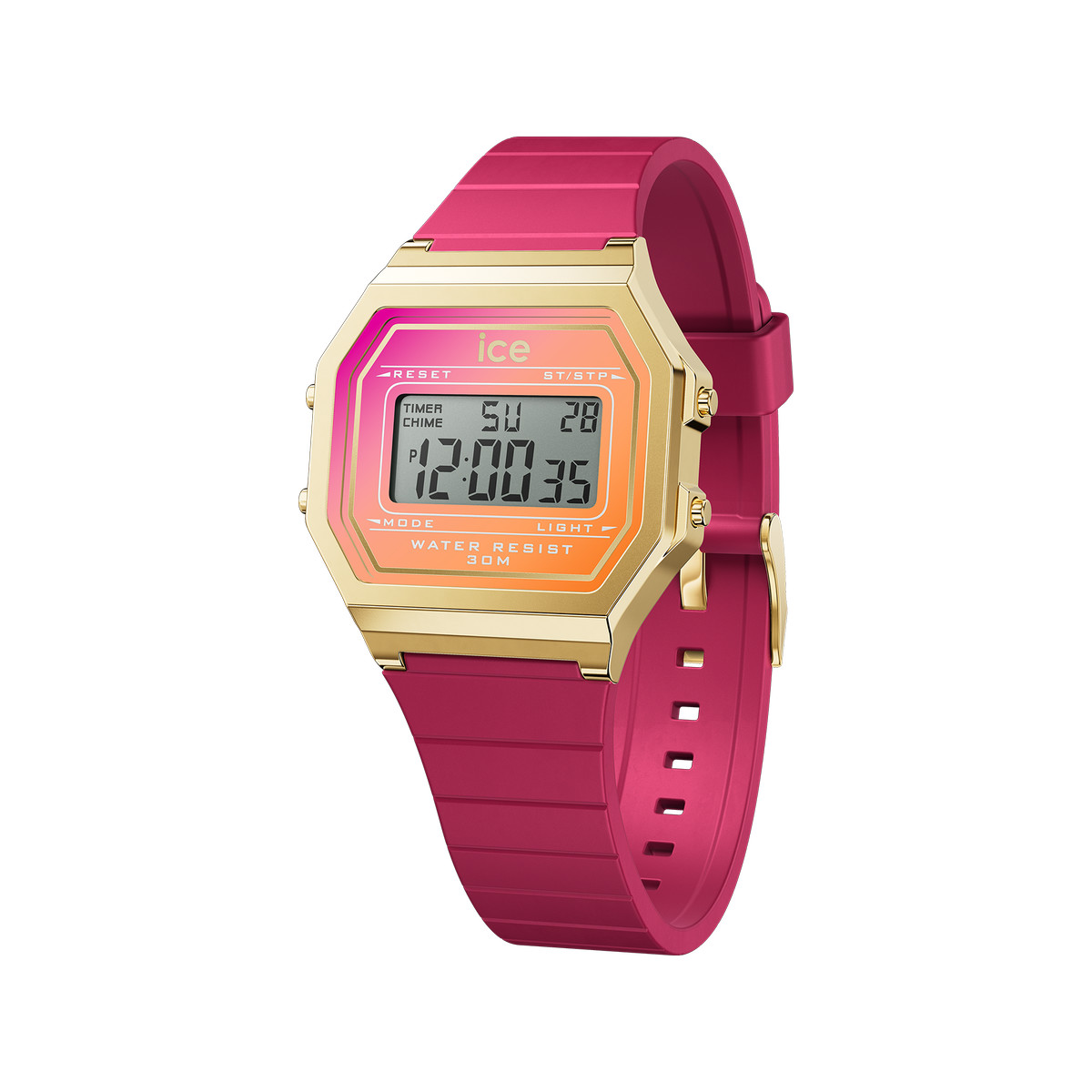 Montre ICE WATCH ice digit retro femme bracelet silicone ros